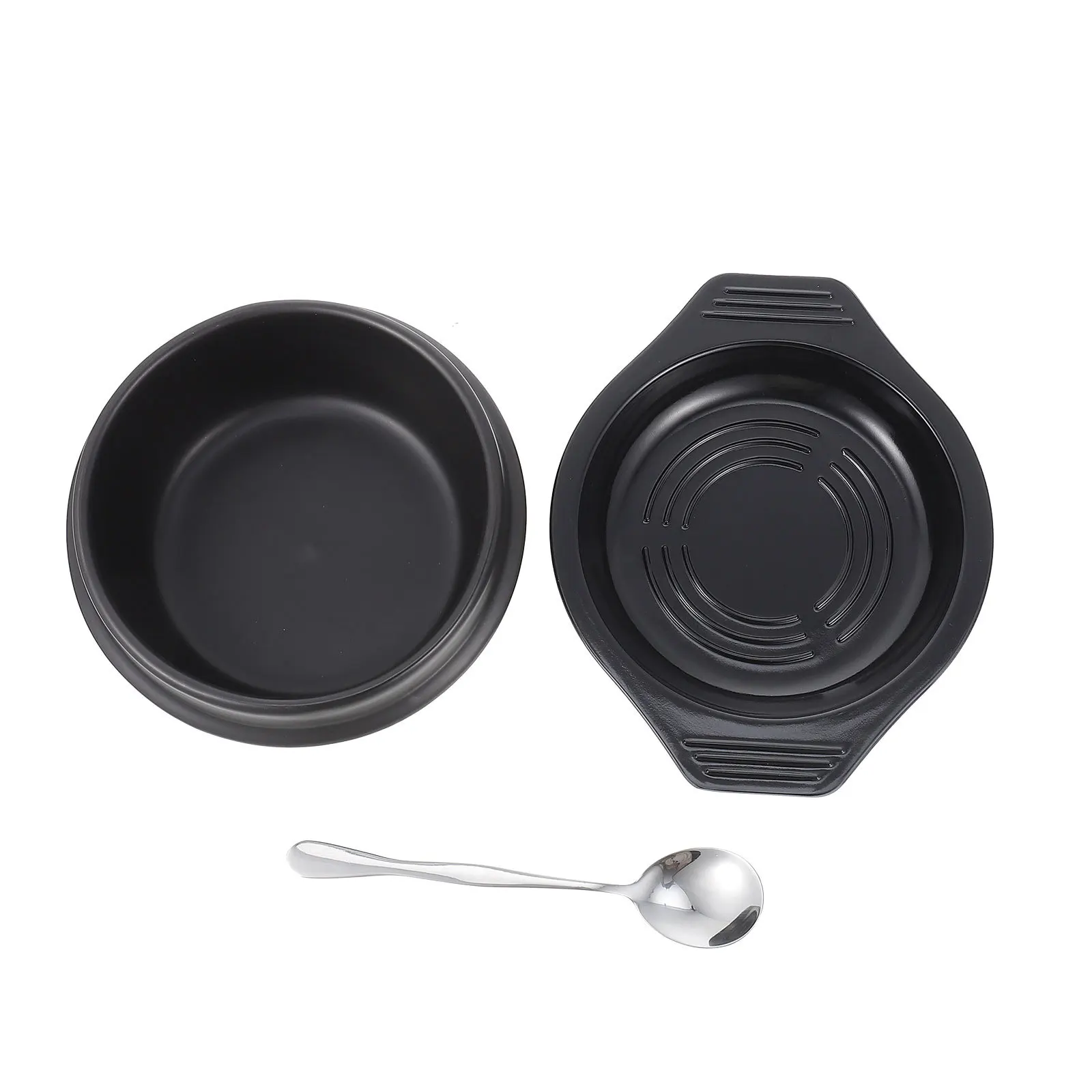 

1Set Non Stick Ceramic Bibimbap Pot Heat Evenly Safe Cooking Casserole Home Use Ceramic Casserole Non Stick Bibimbap Pot