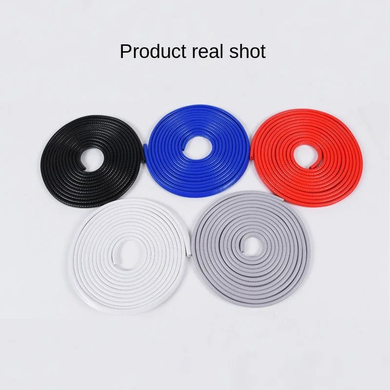 5M Paste-free Car Door Rubber Seal Strip U-shaped Anti-collision Strip Door Seal Strip Exterior Decorative Car Styling Mouldings