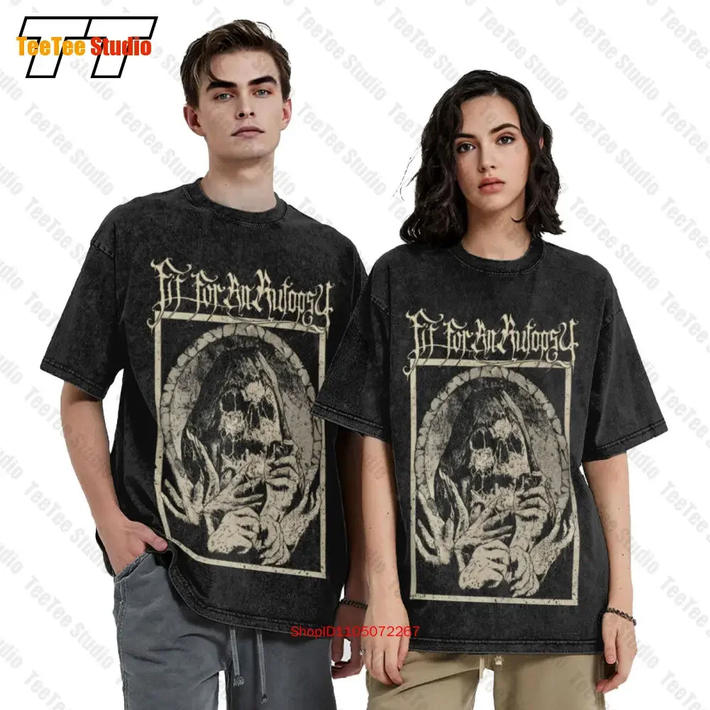 Fit For An Autopsy 'Skull' Vintage Oversized T-Shirt 3EX1