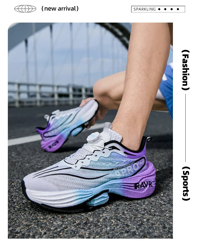 Männer Neue Turnschuhe Carbon Platte Dämpfung Laufschuhe 9PRO MAX Jogging Atmungsaktive Mesh Rutschfeste Outdoor Schuhe Off-road Schuhe – Detail 10