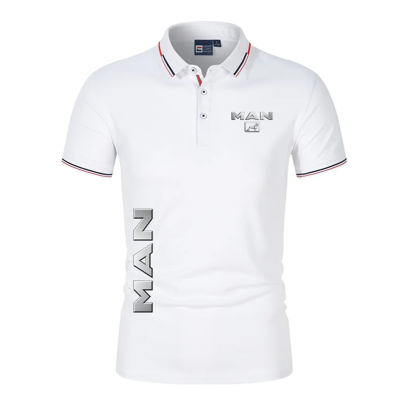 New truck MAN Men's Polos Summer Classic Polo Shirt Men Short Sleeve Top Quality Casual Business Social Polo Men image 2