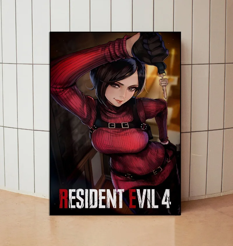 Game Resident Evil 4 Series Poster Print Canvas Art Pictures Home for Living Room and Bedroom Wall Decor Frameless Painting