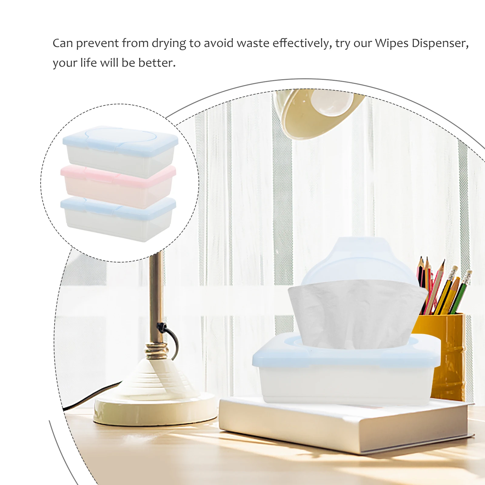 

3pcs Wet Wipes Dispenser Reusable Wipe Boxes 55mm PP Material Baby Container Lid Holder Bathroom Travel Refillable
