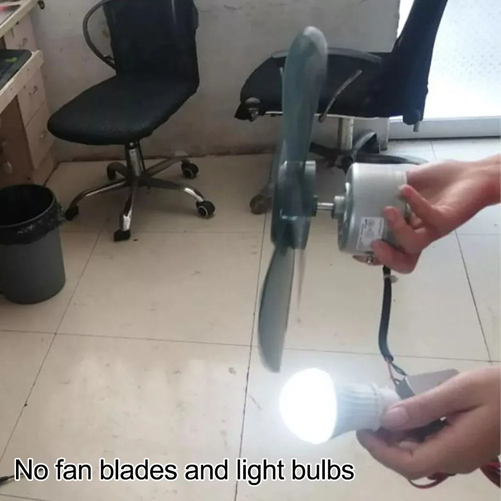 Portable 3 Phase Brushless 200W Wind Turbine Generator with Permanent Magnet and Manual Input Capability for Use