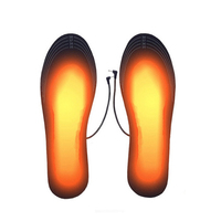 USB Heated Shoe Insoles Electric Foot Warming Pad Feet Warmer Washable Cuttable Size Winter Outdoor Sports Heating Insole Winter
