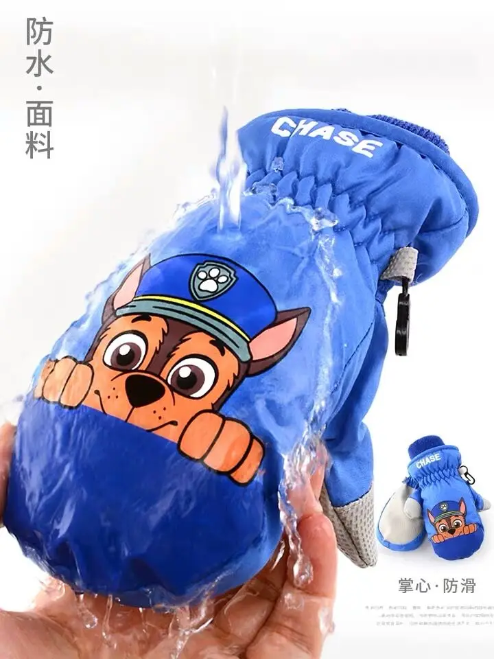 New Winter Genuine Paw Patrol Chase Skye Marshall Ski gloves Anime Toy Action Figure Doll Juguetes Children Toys Chirstmas Gift