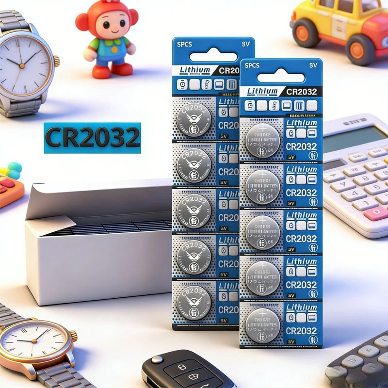 

3V 200mAh CR2032 Lithium Battery CR 2032 DL2032 ECR2032 for Watch Toy Calculator Car Key Remote Control Button Cells