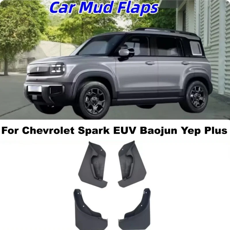 Mud Flaps Splash Guards for Baojun Yep & Yep Plus Chevrolet Spark EUV 2023 -2026 Front Rear Mudguards Fender Car Accessories