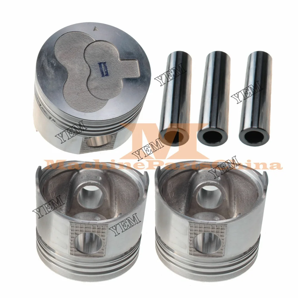 Brand-New 3 Pieces Pistons For Kubota D1402 Engine