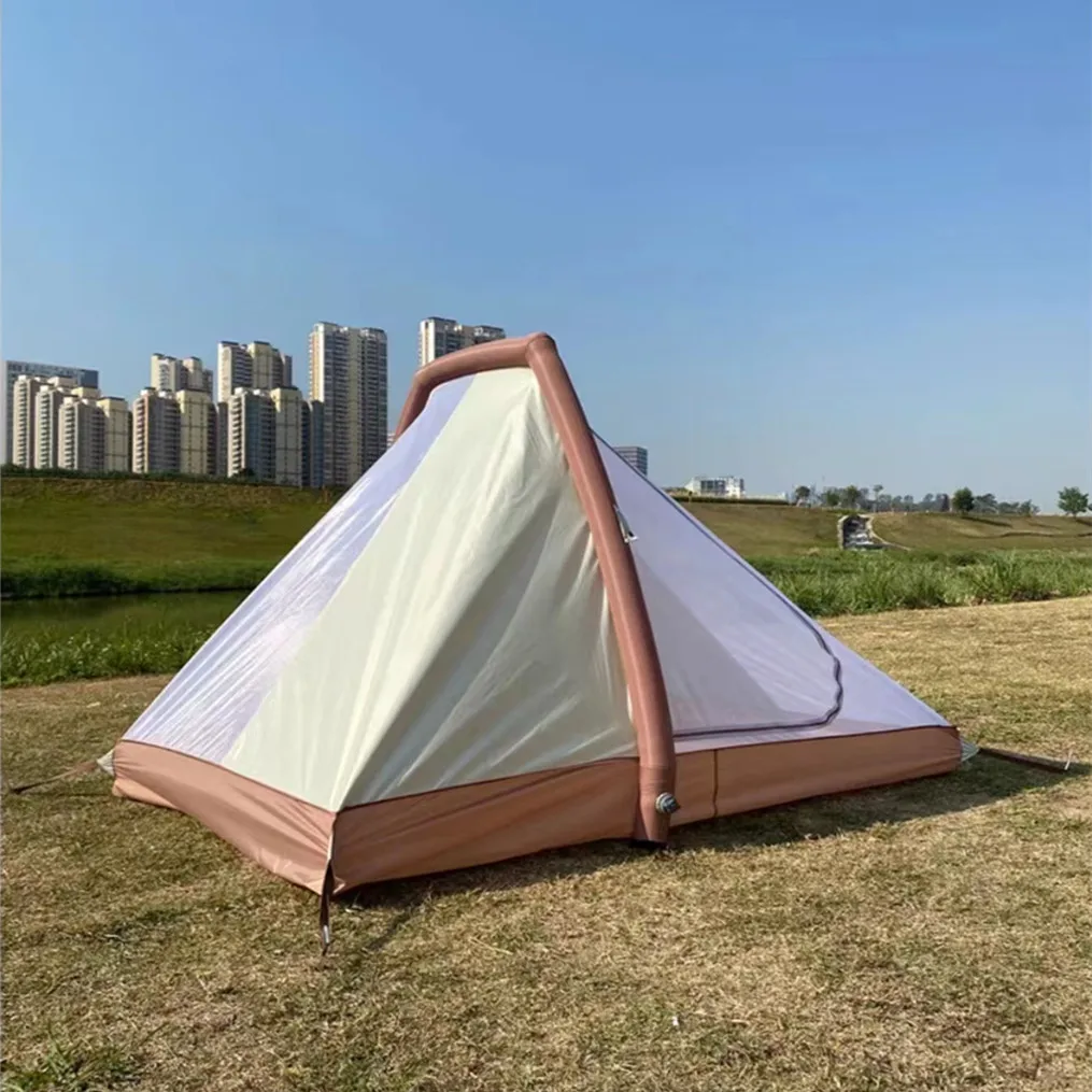 1-2 Person Small Outdoor Inflatable Bracket Waterproof Air Camping Tent