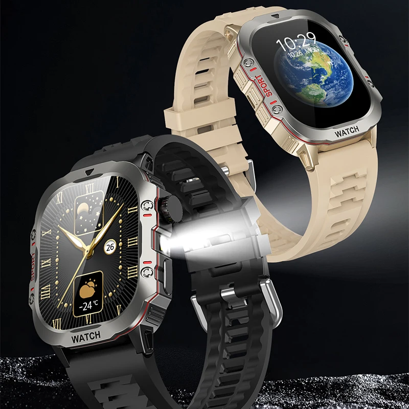 2024 Men's Smart Watch New 2.01-inch Full Screen Touch 240 * 296 Resolution 5.2 Bluetooth Call IP67 Waterproof Smart Watch