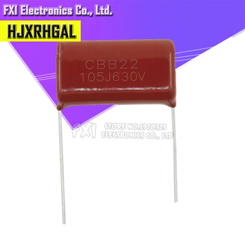 10 Stück 630 v105j V 1uf Abstand 20mm 1000nf cbb Polypropylen-Film kondensator neu