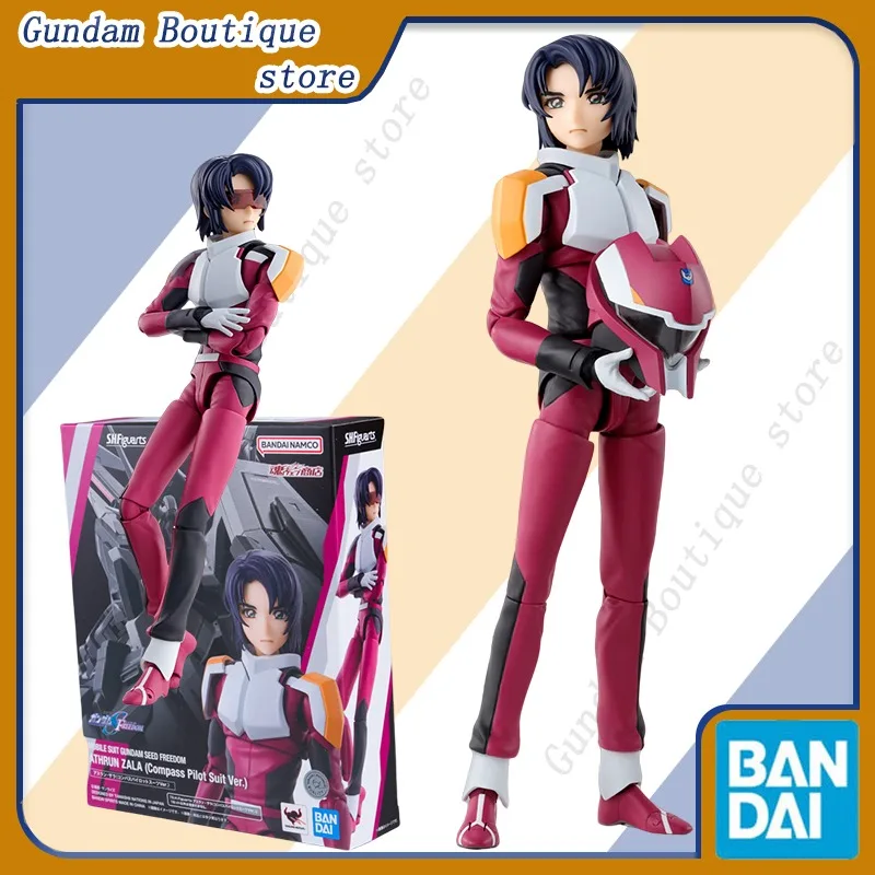 Bandai Genuine SHF ATHRUN ZALA (Compass Pilot Suit Ver.) Mobile Suit Gundam SEED FREEDOM Anime Action Figure Model Toy Gift Kids