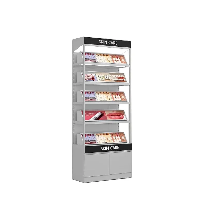 Internet celebrity makeup cosmetics counter display cabinet beauty skin care daily chemical store mask Nakajima she