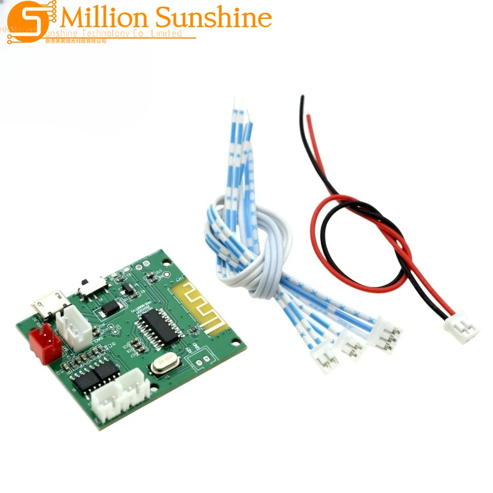 TWS Bluetooth 5.3 Power Amplifier Board 5W+5W 3.7V 5V Miciro USB True Wireless Stereo Module for Car Home Speaker Subwoofer DIY