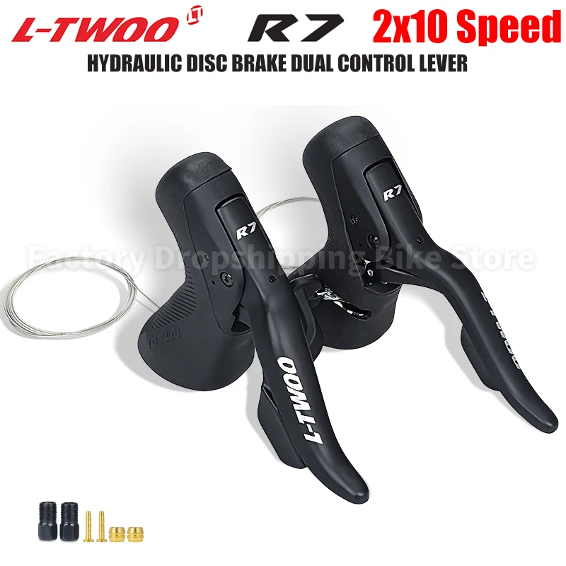 LTWOO R7 Road Bike Hydraulic Disc Brake Shifters 2x10 Speed Aluminum Alloy Dual Control Lever Original Bicycle Parts