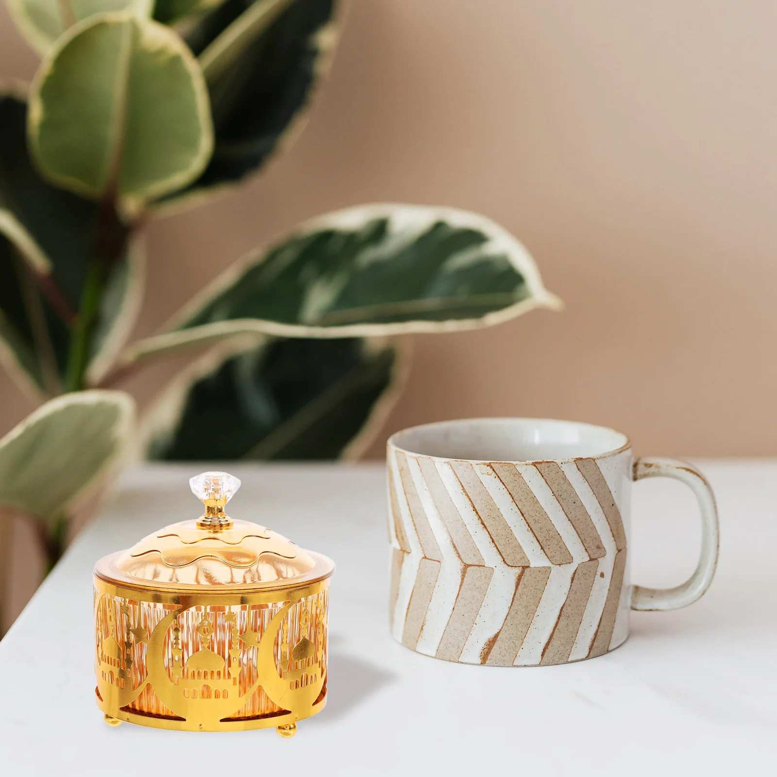 علبة حلوى أنيقة لعيد مبارك كوكي صناديق حلية معدنية للعائلات والحفلات والمحلات التجارية والمهرجانات وتخزين الهدايا #6