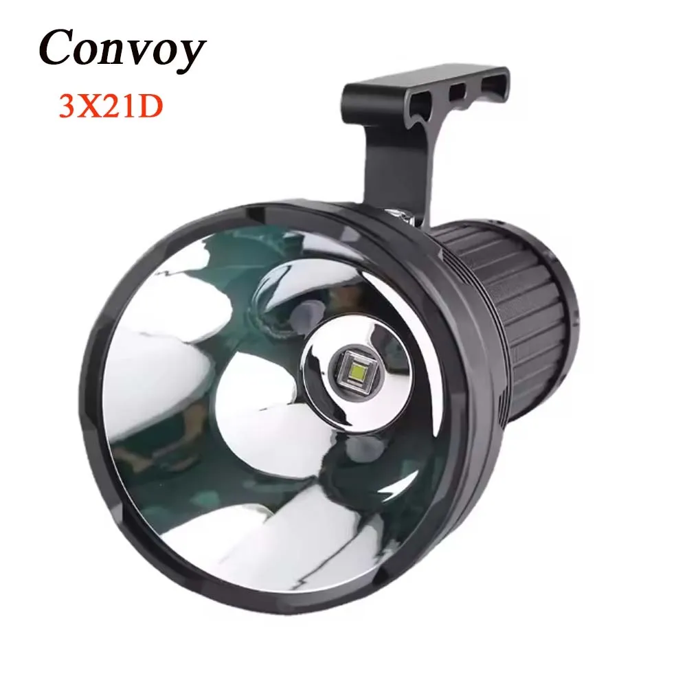 Convoy 3X21D Super Thrower Flashlight SBT90.2 7000lm Long Range Type‑C Rechargeable Torch for Searching Hunting Outdoor