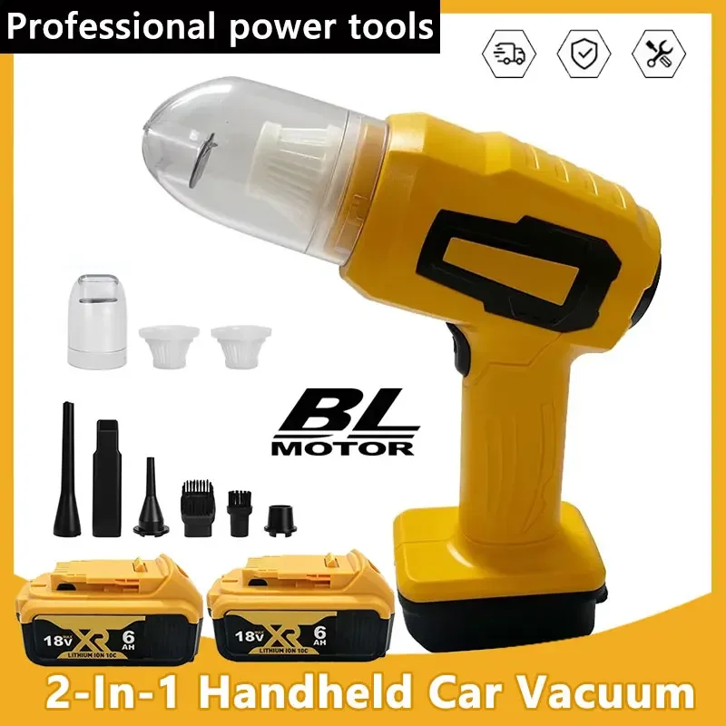 

Мощный мини-электрический пылесос с беспроводным управлением, ручной, для дома, с функцией выдува, 7 насадок, совместим с аккумуляторами DEWALT 20V 18V