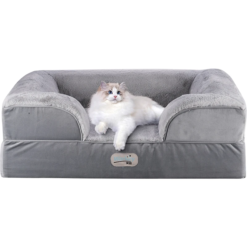 Manufacturers Custom Comfortable Removable Washable Cute Luxury Thick Durable Small Pet Sofabed Dog Bed