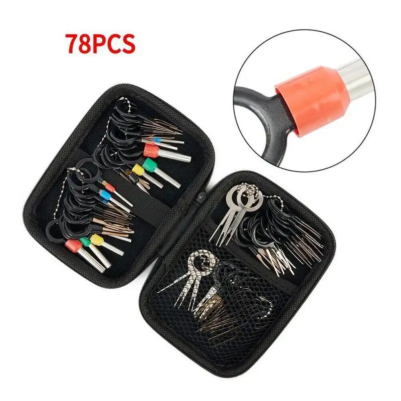 Automotive Terminal Removal Tool Electrical Wiring Crimp Motorist Kit Wires Pin Extractor Wire Terminal Removal Depinning Tool