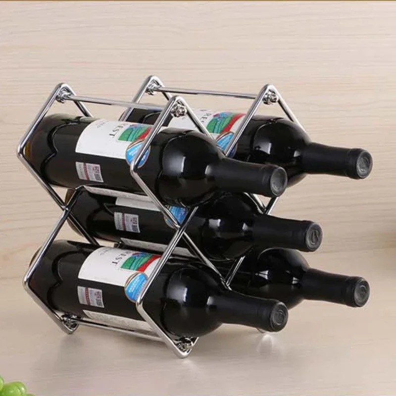 Wine Bottle Display Stand Home Bar Shelf for Wine Bottles Rack Holder Accessories Support Storage Showcase Locker Holders Iron