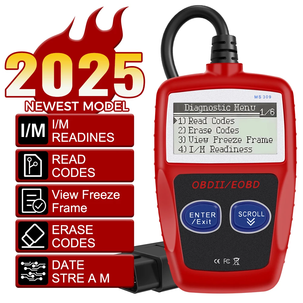 Auto Accessories OBD2 Code Reader Fault Code Clear OBD 2 Scanner Digital Display Car Diagnostic Tools Universal Version