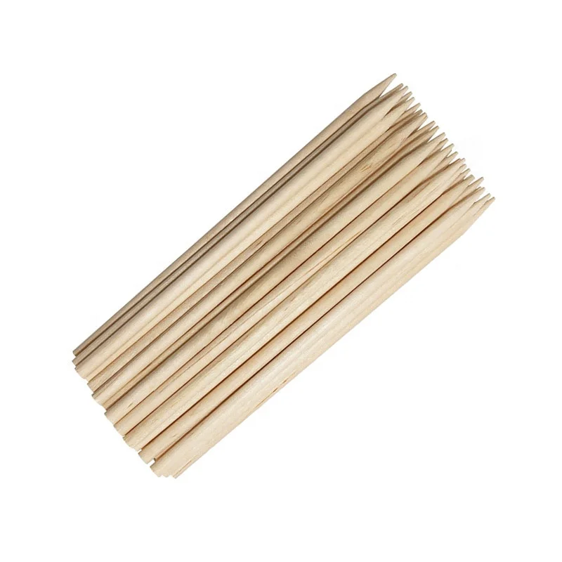 Free Sample BBQ Tool Manufacturer's Birch Wood Corn Skewer Sticks Heat Resistant Welded Everyday Use for Cooking Cleaning Foods