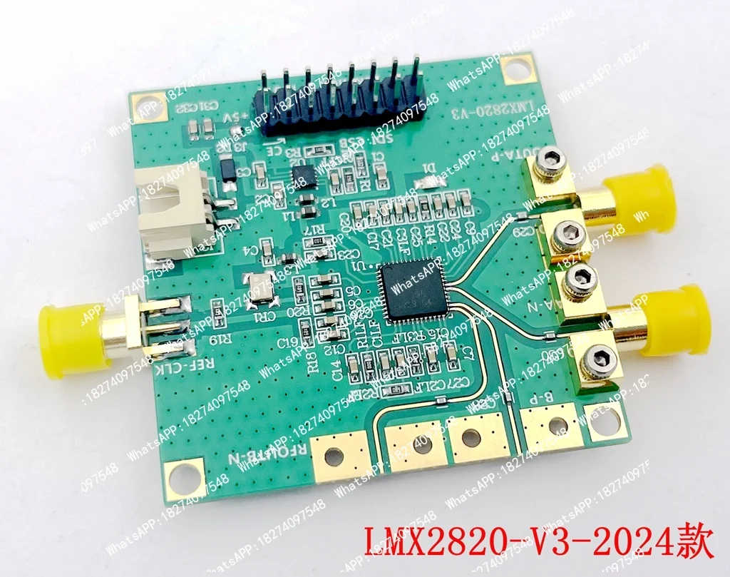 2024 Version LMX2820 5.65-11.3GHz High-power Output Board Low Phase Noise Source Evaluation Board Development Board