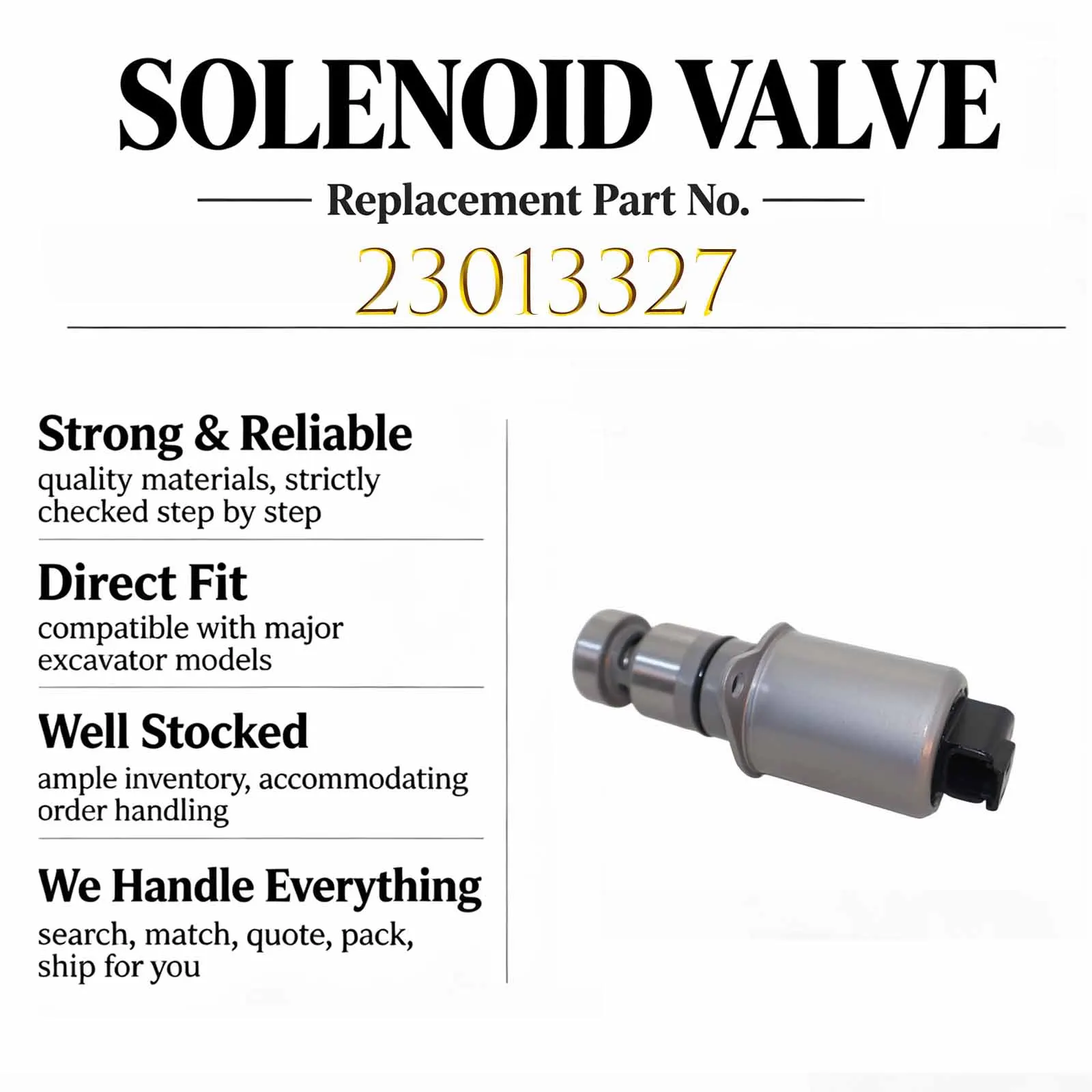 New 12V Solenoid Valve 23871482 For Volvo FH/FM/FMX/NH 9/10/11/12/13/16 Engine