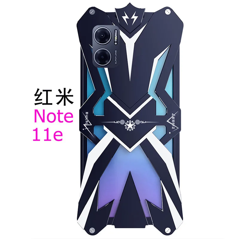 Original Zimon Luxury Thor Heavy Duty Armor Metal Aluminum Mobile Phone Case Covers For Xiaomi Redmi Note 11e 11t Pro Plus Cover