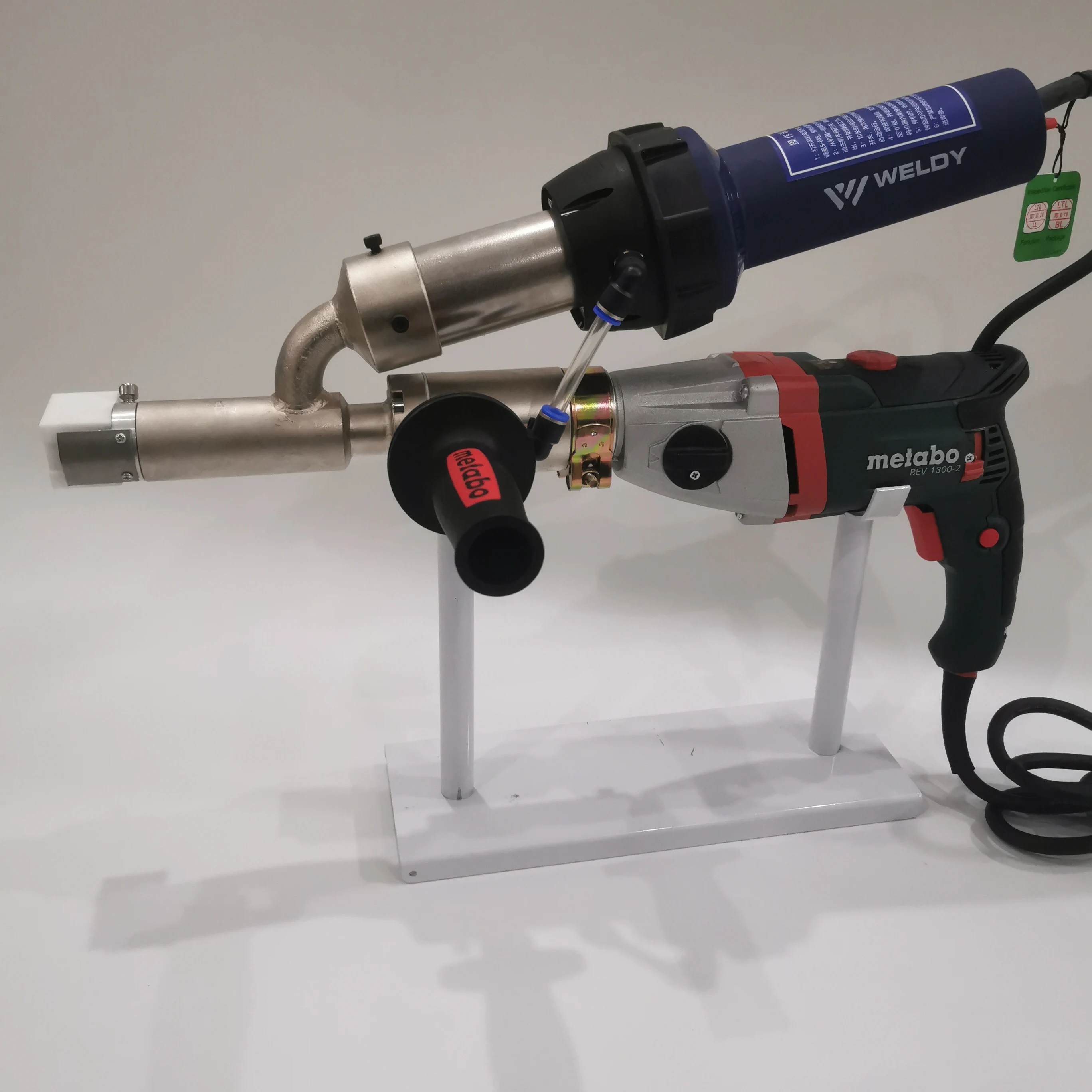 Handheld Plastic Extrusion Welder Gun Hot Air Extruder Welding Machine for PP HDPE LDPE Sheet Pipe Plastic Repair
