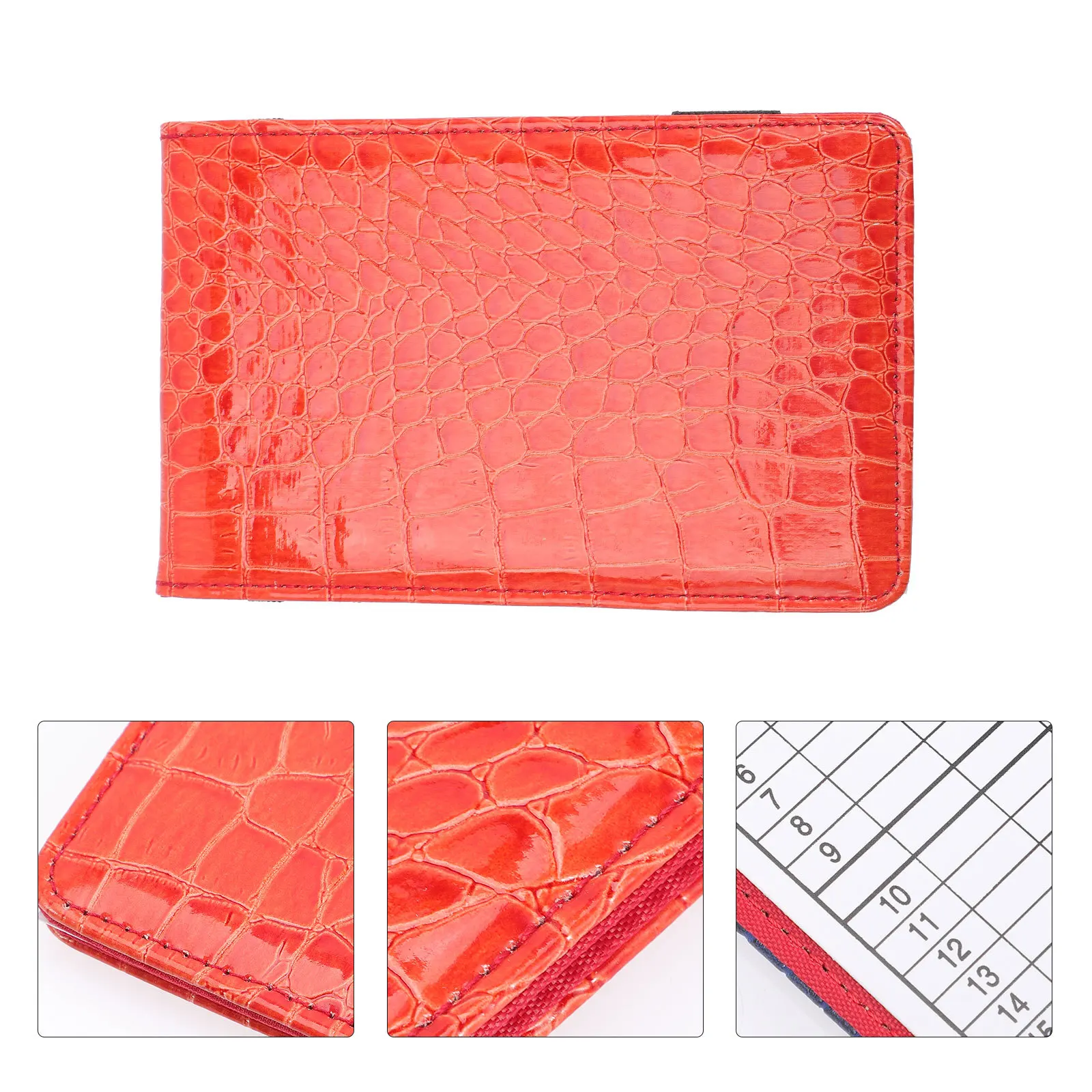 

Stylish Golfs Scorebook Lightweight Keeping Supply Foldable Flat Easy to Write Protective Cover