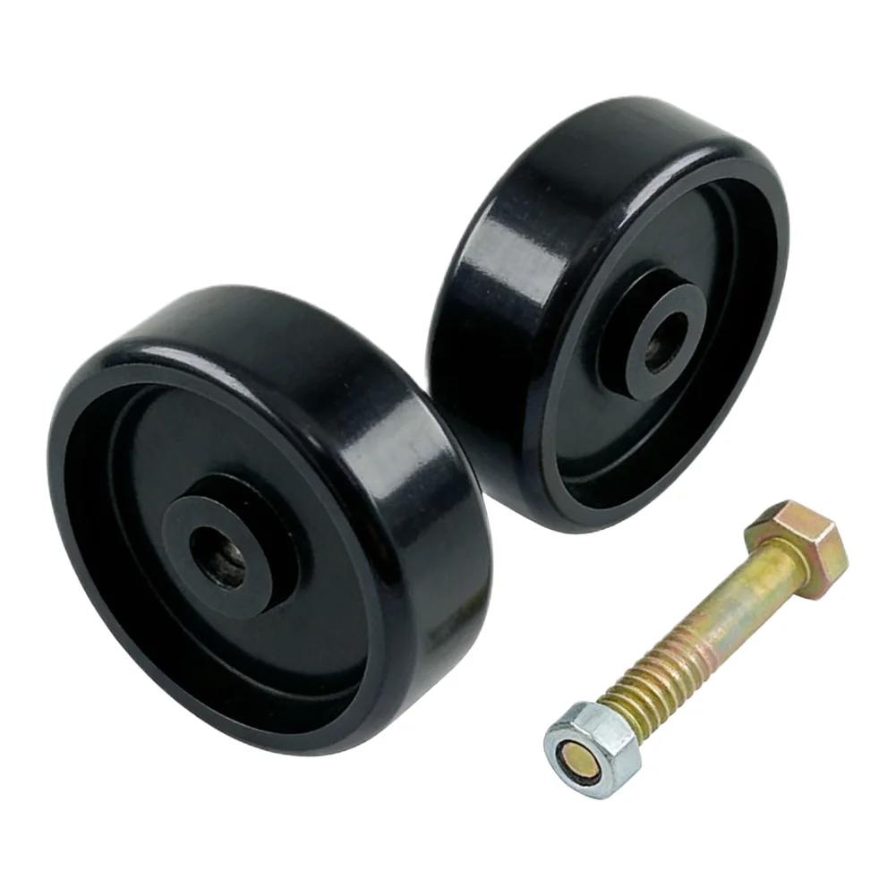 2 Pcs GX10168 Lawn Tractor Deck Wheels with Bolts Compatible with For D140 D160 D170 L100 L110 L120 L130 LA115 Z355E