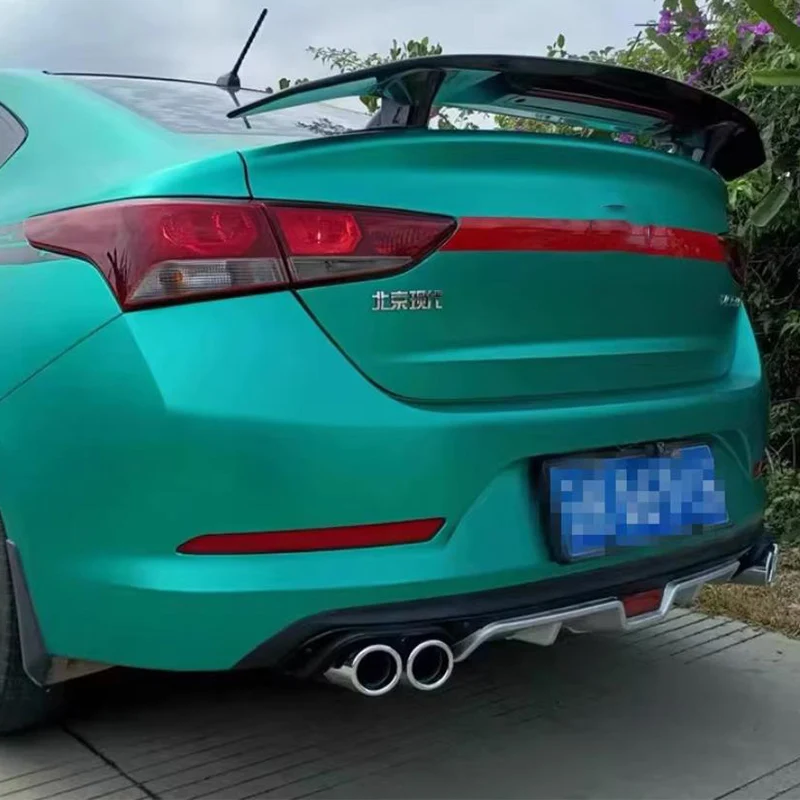 

For Hyundai Elantra 1.6L 1.5L/2016-2021 Year Rear Diffuser Bumper Lips Splitter Spoiler Exhaust Tailpipe Body Kit Accessories