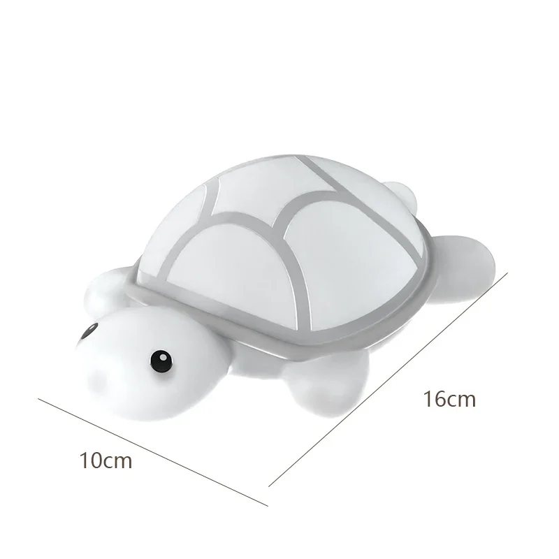 Turtle Night Light Cute Silicone Animal Cartoon Soft Led Lamp Touch Nightlight Children Sleep Light Room Bedside Decoration Gift