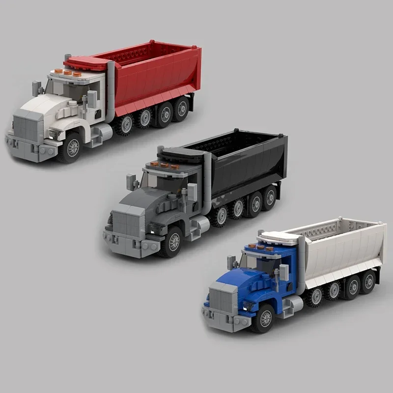 Stadsvervoer Voertuig Model Moc Bouwstenen T800 Dump Truck Technologie Blokken Geschenken Kerstspeelgoed Diy Sets Assemblage