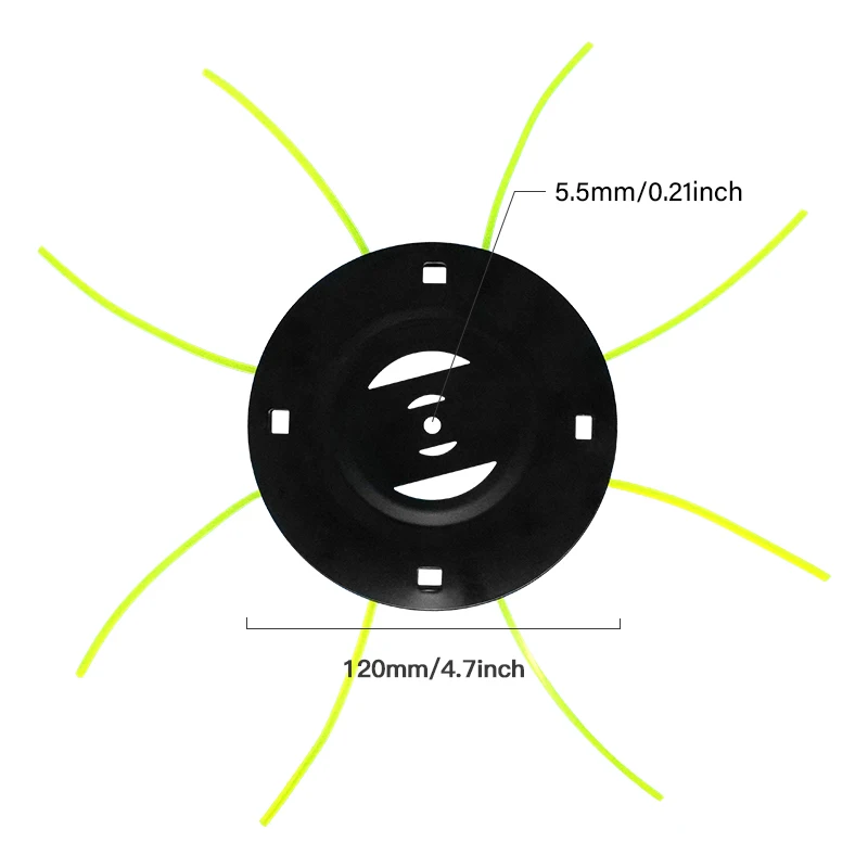Imagem -05 - Lusqi-lithium Lawn Mower Head Universal Grass Trimmer Remoção de Cabeça de Erva Daninha Brushcutter Power Tools Peças para Home Garden