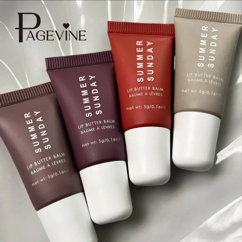 Conjunto de brilho labial de 4 peças completo, requintado, prático, confortável, hidratante, natural, conjunto de maquiagem portátil