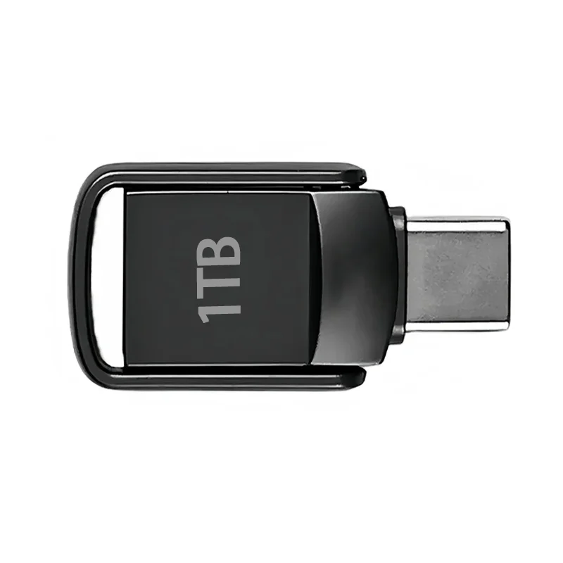 U-Disk 2TB Metall-Pendrive USB3.2 Typ-C Schnittstelle Mobiltelefon Computer Gegenseitige Übertragung Flash-Laufwerk 1TB USB-Speicher Große Kapazität