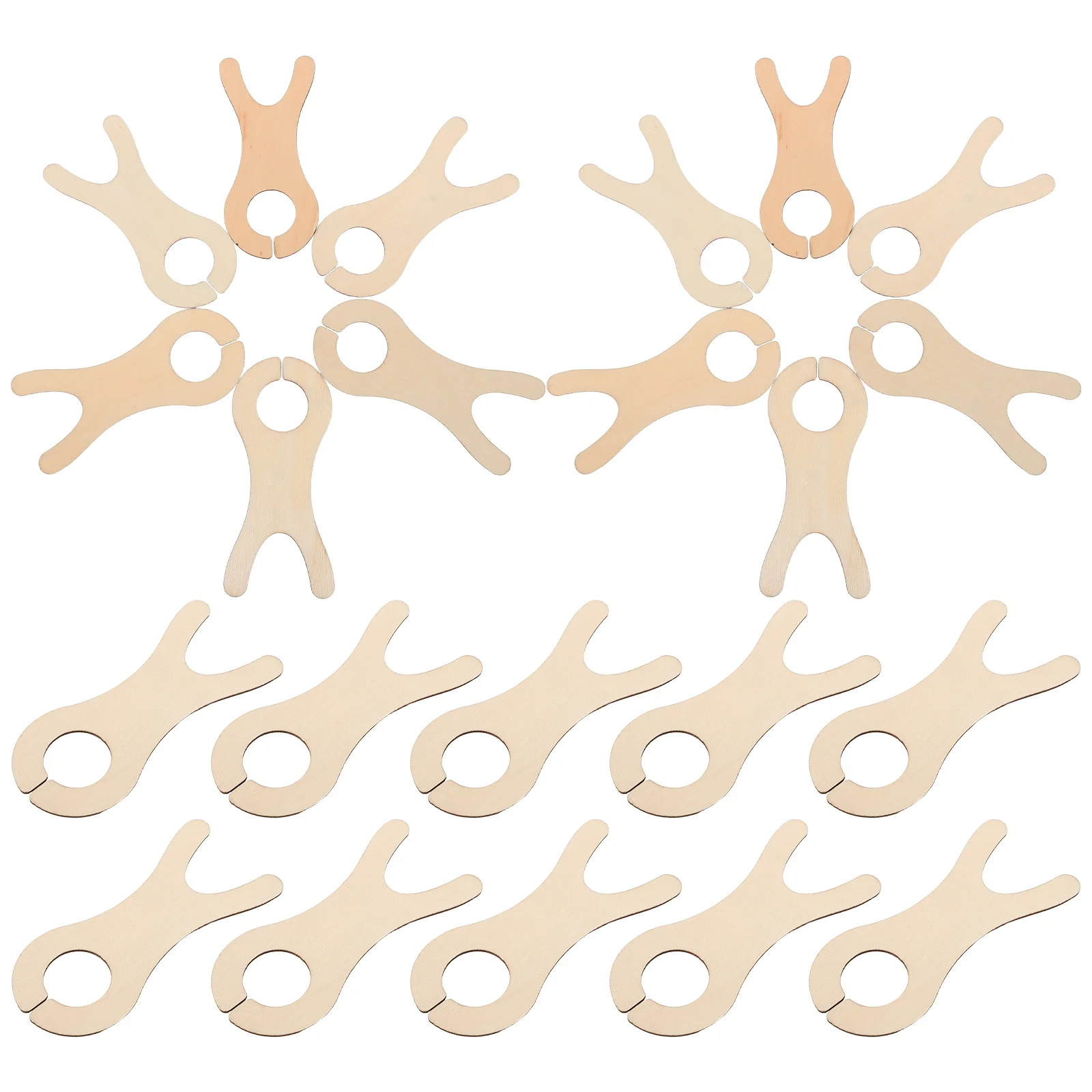 

50Pcs Wooden Yarn Bobbin Organizer Hand-Polished Smooth Edges Yarn Weave Bobbins for Home Studios Educational Settings