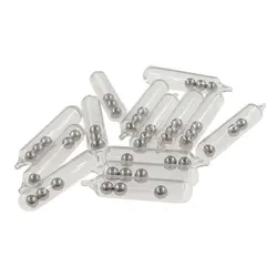 50/200pieces Fishing Lure Accessories Glass Rattles with 3 Balls Glass Rattle For Fishing Soft Bait Insert Tube Rattles