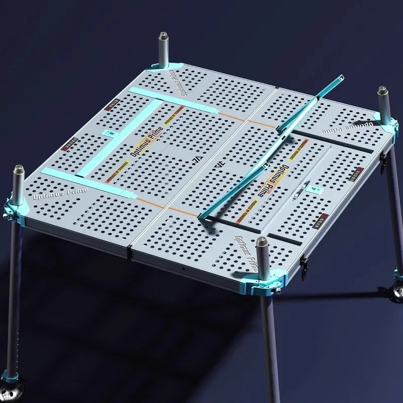 New multi-functional hollow fishing platform bold and thickened ultra-light lifting aluminum alloy fishing stool deep water
