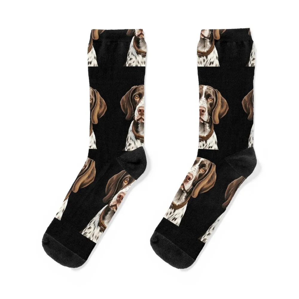 

Shorthair German Pointer Socks floral Rugby happy aesthetic Socks Women Men's