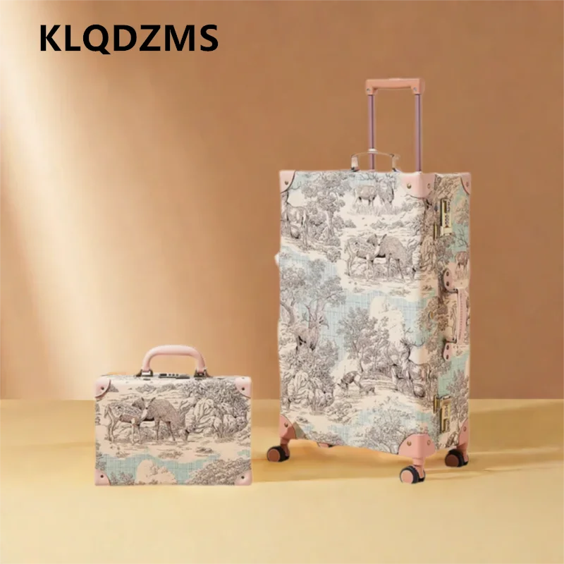 KLQDZMS студенческий чемодан 20 "24" 26 "28 дюймов