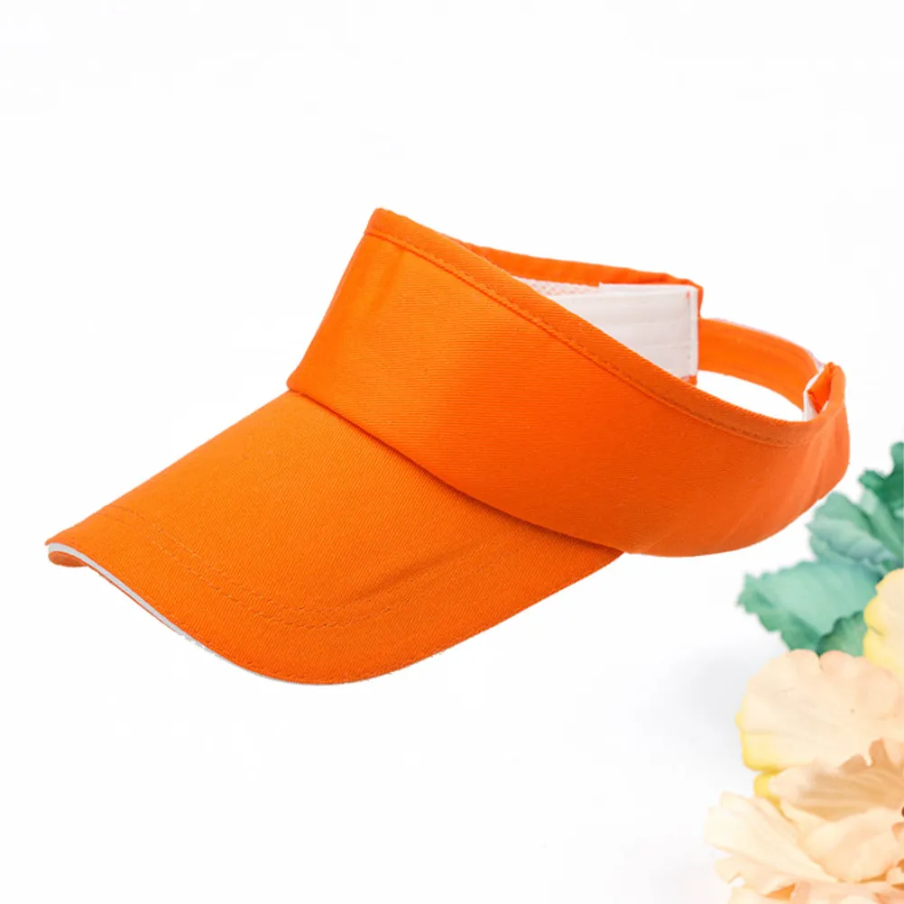 

Регулируемая оранжевая кепка-козырек для защиты от УФ-излучения, легкая, для бега, походов, путешествий