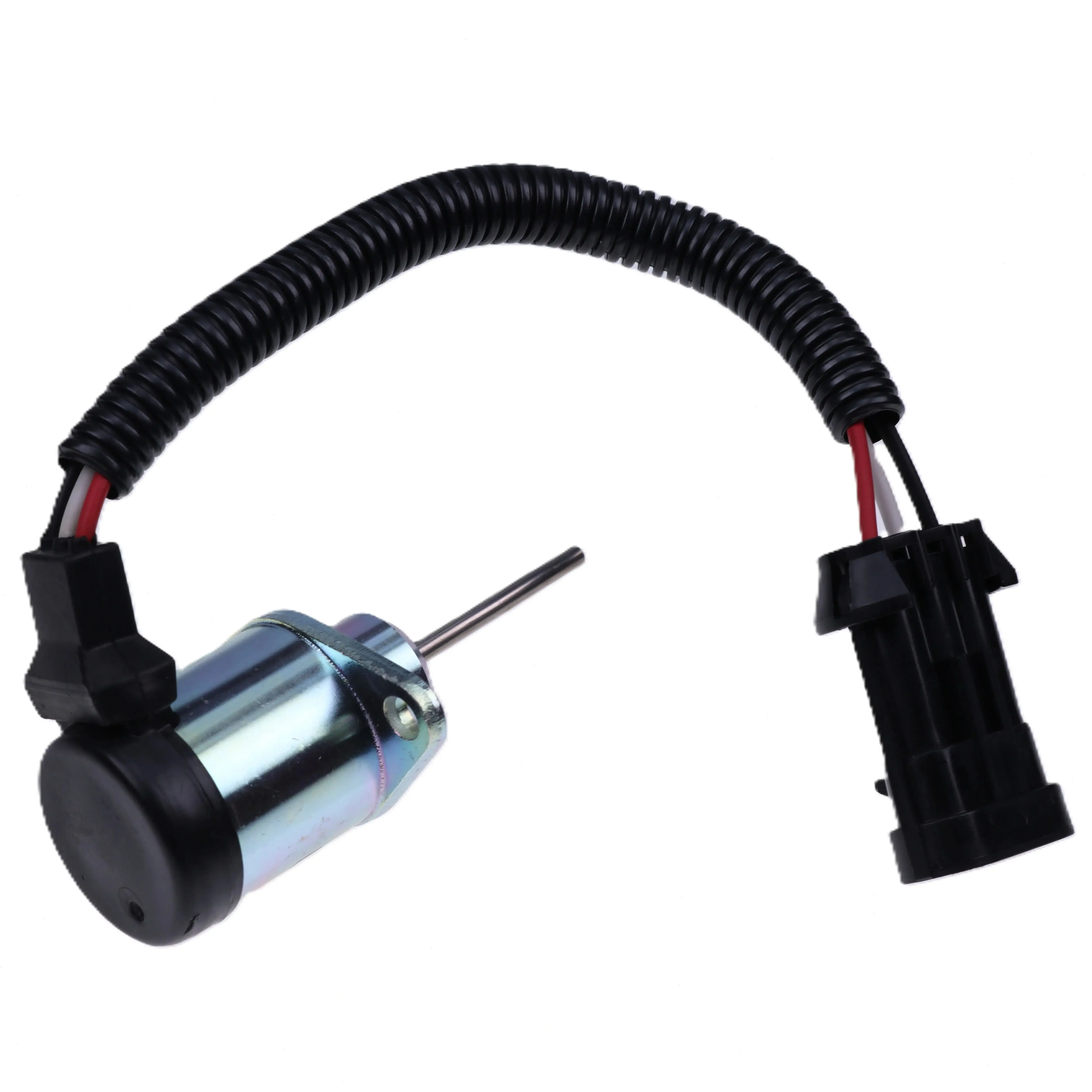 12V Stop Solenoid For Bobcat S130 S150 S16 S160 S175 S18 S185 S205 S450 S510 S530 Kubota Engine V2203 V2003/6691498 1G925-60011