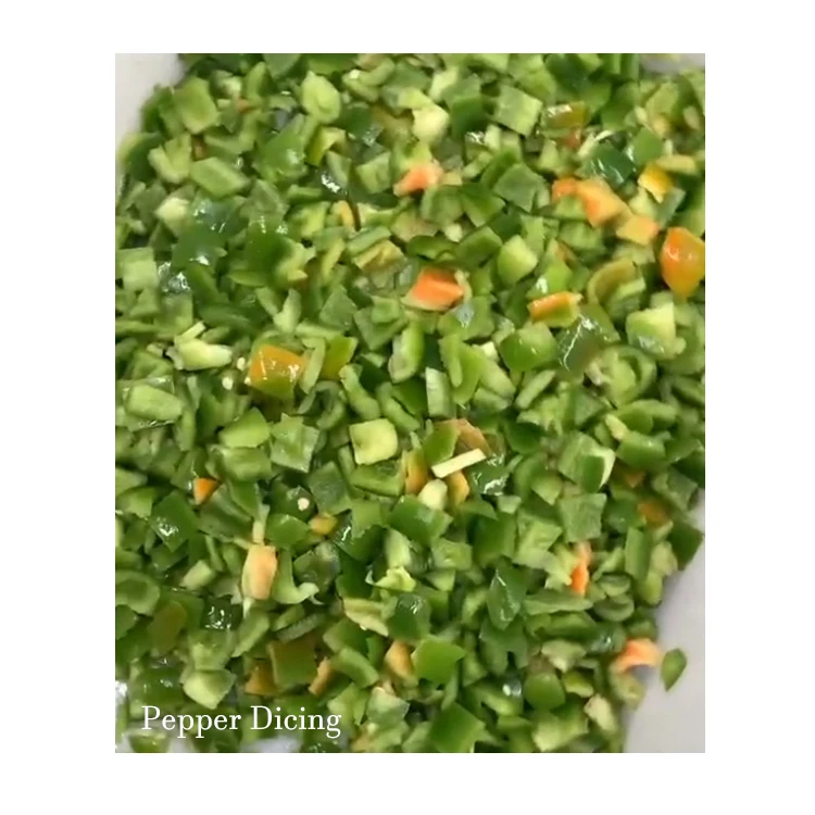 Electric Carrot Potato Pepper Mushroom Broccoli Automatic Root Vegetable Industrial Cube Slicer