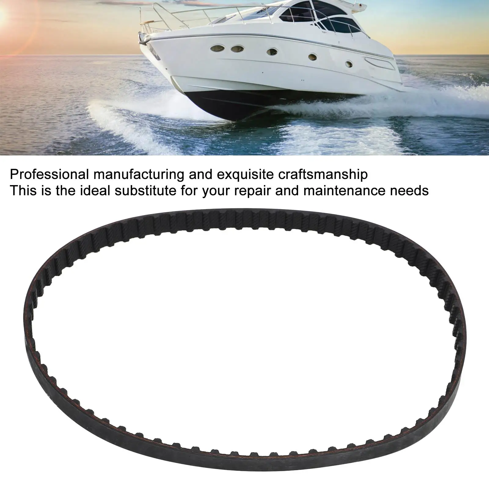 66M 46241 00 Timing Belt for Outboard Motor F9.9 F15 4-Stroke Marine Engine