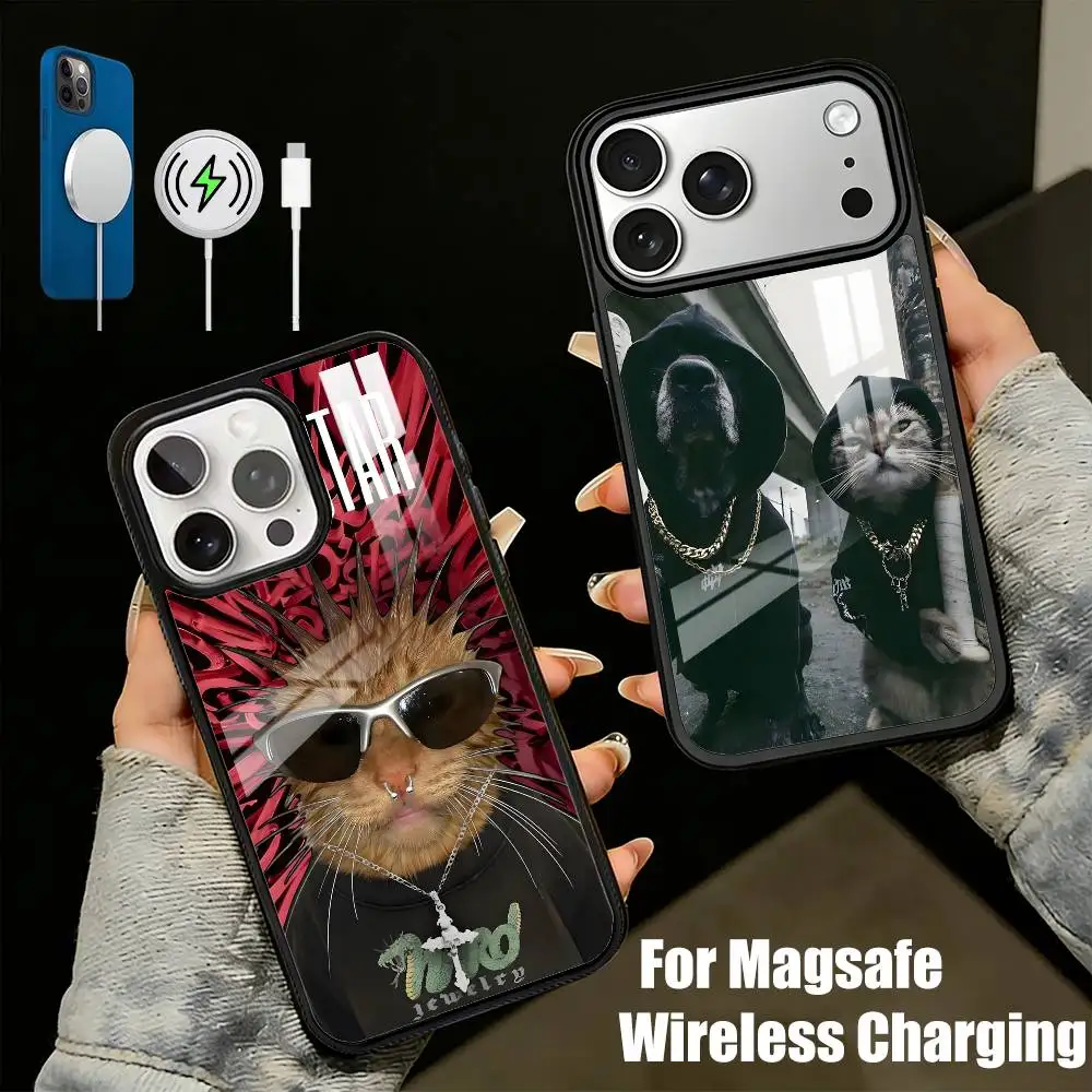 

Funny Memes Bad C-CatS Society Phone Case For iPhone17,16,15,14,13 Plus,Pro Max Magnetic For Magsafe Wireless Charging